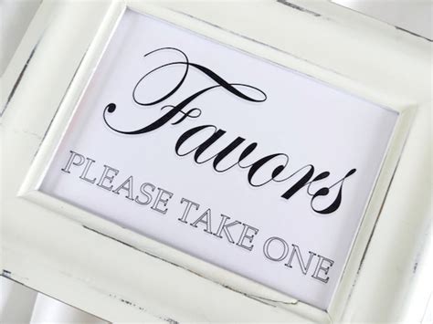 items similar  wedding favors    sign white