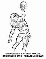 Nfl Catch sketch template