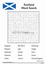 Word Scotland Search Puzzles Activity Scottish Kids Andrew St Tartan Pages Village Coloring Words Flag Explore Puzzle Themed Colouring Activityvillage sketch template