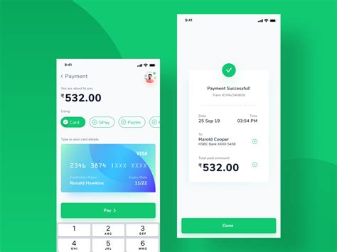 credit card mobile payment ui search  muzli