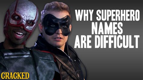 Why Superhero Names Are Difficult Youtube