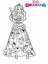 Barbie Princess Candy Dreamtopia Coloring Pages Kids Fun sketch template