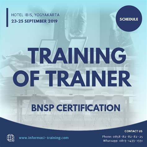 training  trainer sertifikasi bnsp