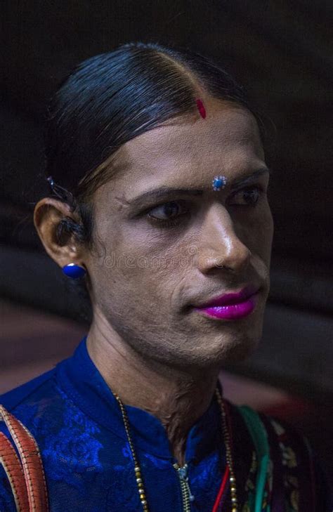 hijras third sex dressed as woman at pushkar camel fair india