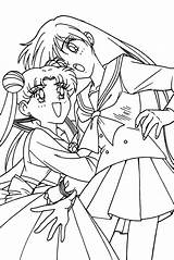 Sailor Usagi Rei Salvato sketch template