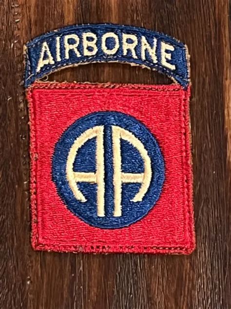 wwii ww post ww  army  airborne paratrooper patch wattached