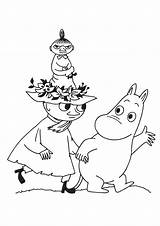 Coloring Moomin Pages sketch template