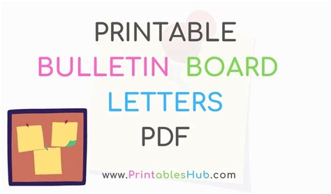 printable bulletin board letters  printable templates