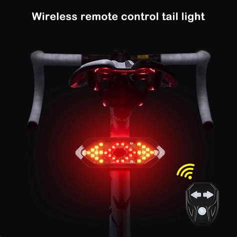 fiets richtingaanwijzer achterlicht afstandsbediening fietsverlichting led usb oplaadbare