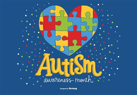national autism awareness month vector  vector art  vecteezy