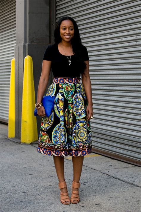 street style nueva york moda cute moda africana falda