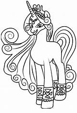 Pony Little Pages Luna Coloring Friendship Magic Getcolorings sketch template