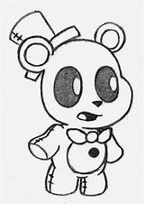 Fnaf Coloring Freddy Pages Fazbear Drawing Foxy Mangle Golden Drawings Sister Location Fredbear Draw Toy Baby Plushy Bonnie Nights Five sketch template
