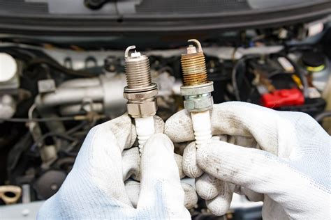 change  replace spark plugs  motor parts