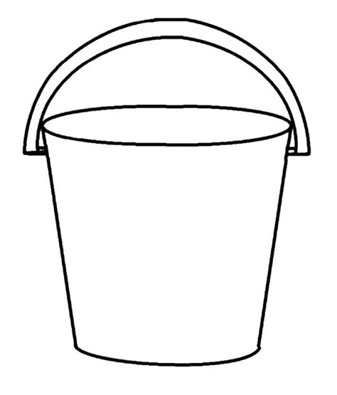 bucket coloring page printable page  clipart  clipart