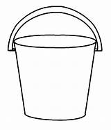 Bucket Clipart Coloring Outline Printable Drawing Beach Template Pail Pages Clip Templates Filler Buckets Water Sand Sketch Kids Bulletin Color sketch template