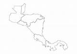 Colorare Centrale Politico Zentralamerika Malvorlage Centraal Amerika Mudo sketch template