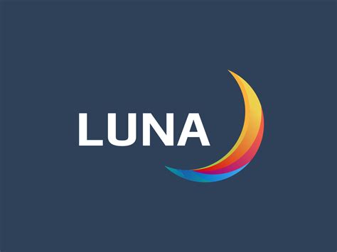 luna abstract logo  glowing graphics  dribbble