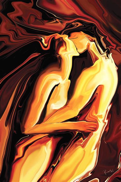 Kiss Painting By Rabi Khan