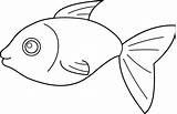 Fish Clipart Outline Clip Coloring Line Drawing Pages Cliparts Happy Colouring Drawings Simple Color Easy Transparent Wikiclipart Library Hallow Template sketch template