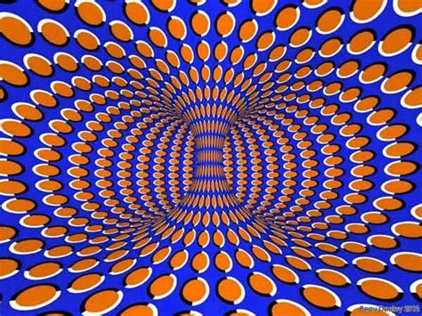 optical illusion of static images moving images from