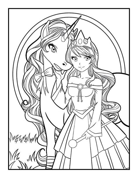 unicorn  fairy coloring pages