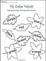 Worksheet Color Leaves Worksheets Kindergarten Coloring Fall Colors Preschool Activity Brown Know Madebyteachers Sheets Pre Learning Crayon Lessons These Blue sketch template
