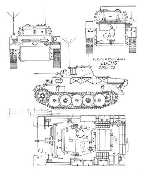 panzer ii blueprint   blueprint   modeling