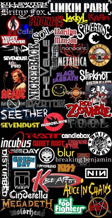 music collage rock band logos metal band logos music collage