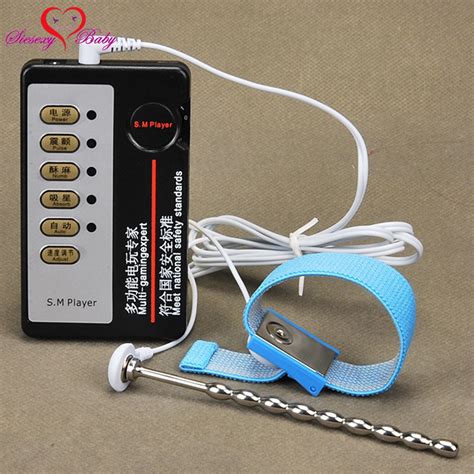 penis plug penis ring electric shock host and cable