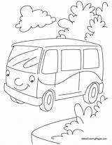 Jungle Transportation Camionnette Vans Bestcoloringpages Buses Coloriages Salvat sketch template