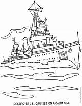 Battleship Destroyer Teachersherpa sketch template