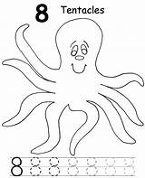 Octopus Preschool sketch template
