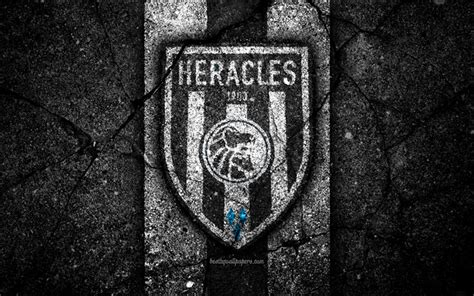 wallpapers  heracles fc logo eredivisie soccer grunge holland football club