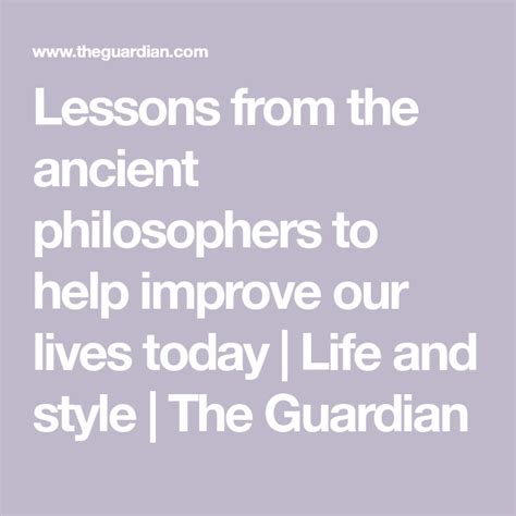 Lessons From The Ancient Philosophers To Help Improve Our Lives Today