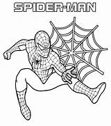 Coloring Spiderman Pages Easy Getdrawings sketch template