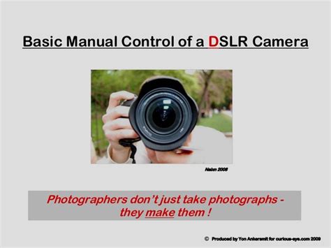 basic camera controls
