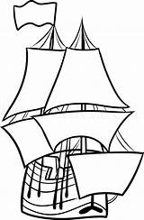 Mayflower Dragoart sketch template