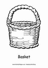Basket Colouring Coloring Pages Easter Drawing Wicker Printable Colour Kids Activity Activityvillage Getdrawings Simple Fruit Spring Choose Board Explore sketch template