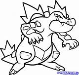 Feraligatr Coloring Pokemon Pages Draw Step Drawing Getdrawings Characters Hellokids sketch template