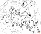 Bear Coloring Cave Pages Drawing Hunt Going Colouring Narrow Gloomy Printable Re Teddy Were Supercoloring Crafts Care Kids Wij Gaan sketch template