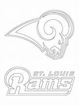Rams Coloring Logo Louis St Pages Nfl Printable Cardinals Blues Football Color Patriots Supercoloring Clipart Stencil Silhouette Logos Click Crafts sketch template