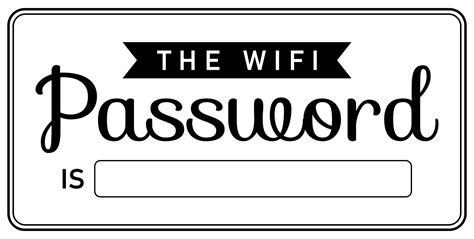 editable guest wifi password printable templates