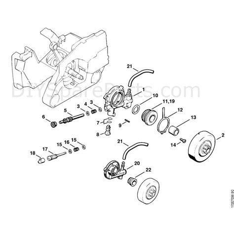stihl  chainsaw pro parts diagram oil pump