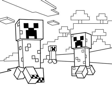 creeper coloring pages coloring home