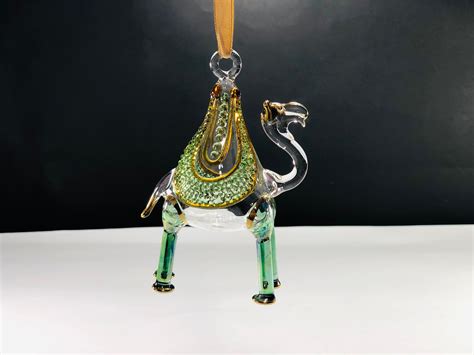 Egyptian Hand Blown Glass Christmas Ornaments Camel Glass Etsy