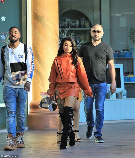 blac chyna goes for biker chic in very racy leather two piece in la daily mail online