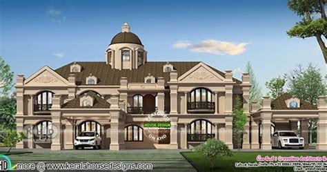bhk luxury colonial residence architecture kerala home design  floor plans  houses