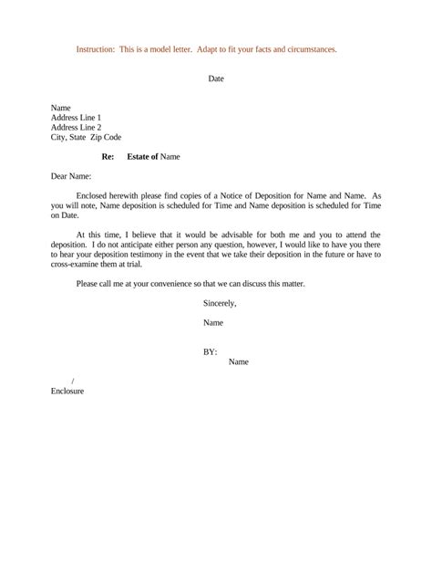 sample letter estate  template pdffiller