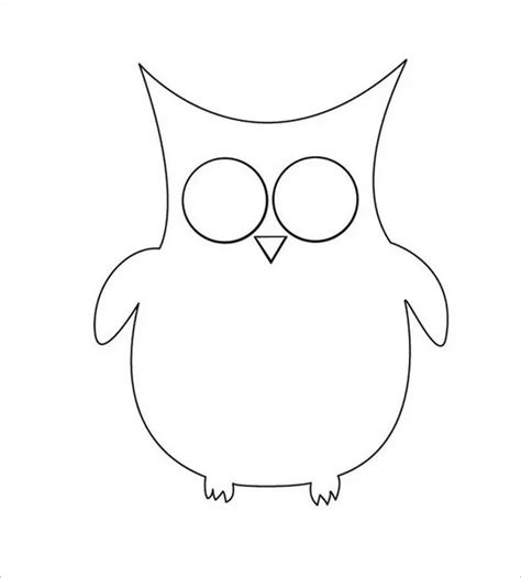 cut   printable owl template weve included  owls outline